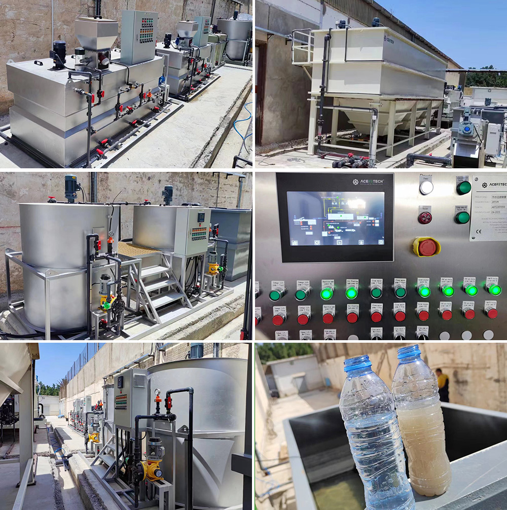 Sewage treatment equipment after plastic washing ACERETECH Waste